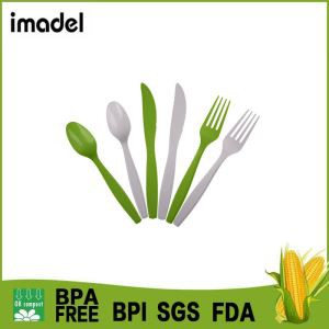 Platos y cubiertos desechables ecológicos