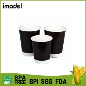 Vasos biodegradables de 9 oz